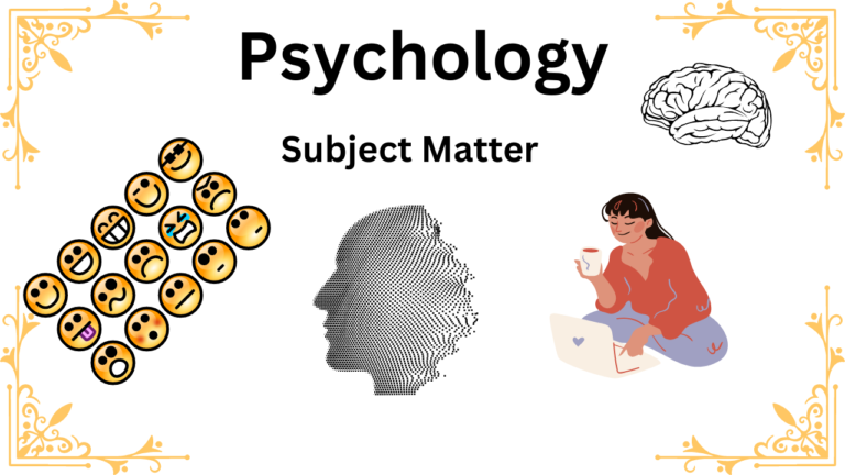 subject matter of psychology